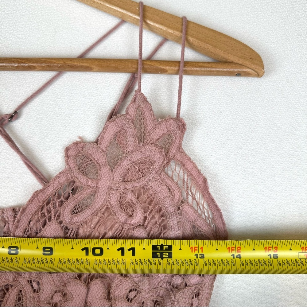 Free People Adela Crochet Lace Ruffle Tank Boho Fairy - Picture 6 of 7